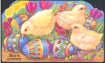 See's Candies Easter Chick Box, by Paula Zima