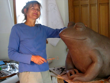 Paula working on Cal