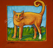 "Alert Cat, Tail Up"