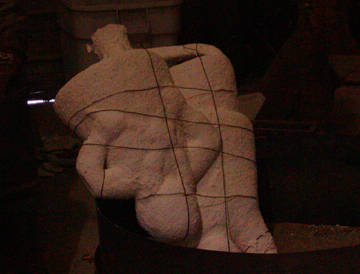 the large shell, wrapped with wire