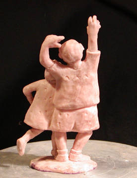 happy dance maquette, from the back