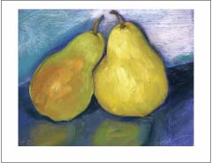 "Pears Together" greeting card image