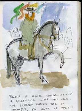 Sketchbook page from Golega, Portugal