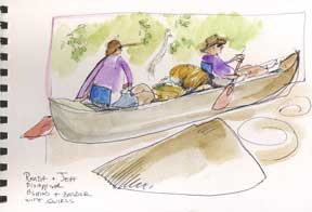 Canoe trip/sketch book