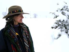 paula in snow