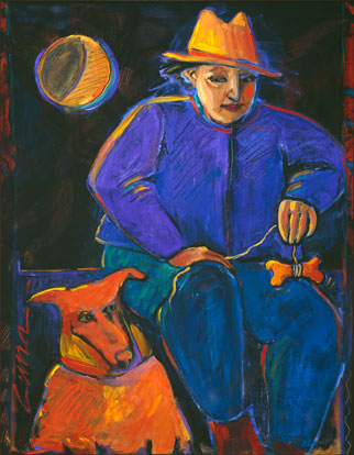 The Bribe, oil painting by Paula Zima, large image and comments.