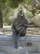 The Student, bronze sculpture by Paula Zima