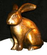 Little Rabbit bronze sculpture by Paula Zima