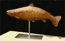 "Yach- Ka' (the steelhead) bronze sculpture by Paula Zima